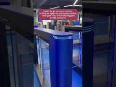 आरआईएफडी एक्सेस कंट्रोल सिस्टम के साथ स्वचालित फास्ट स्पीड गेट स्विंग बैरियर टर्नस्टाइल