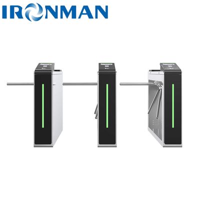 Security Tripod Turnstile Barrier Gate RFID Face Recognition 304 Stainless Steel Turnstile